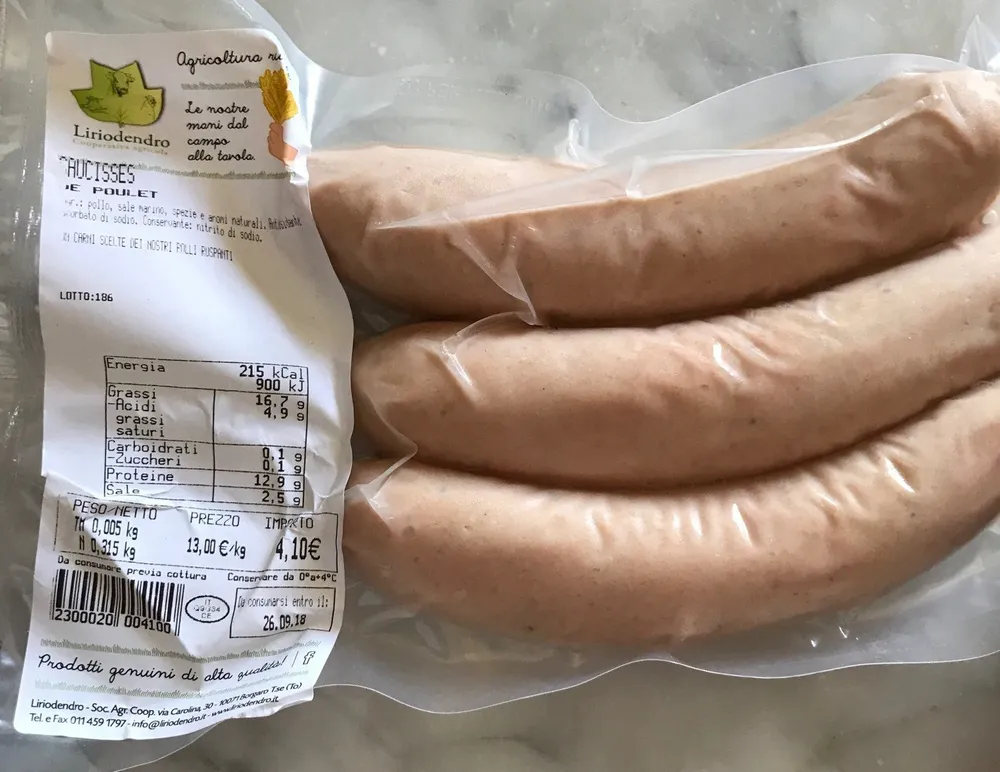 Saucisses de poulet