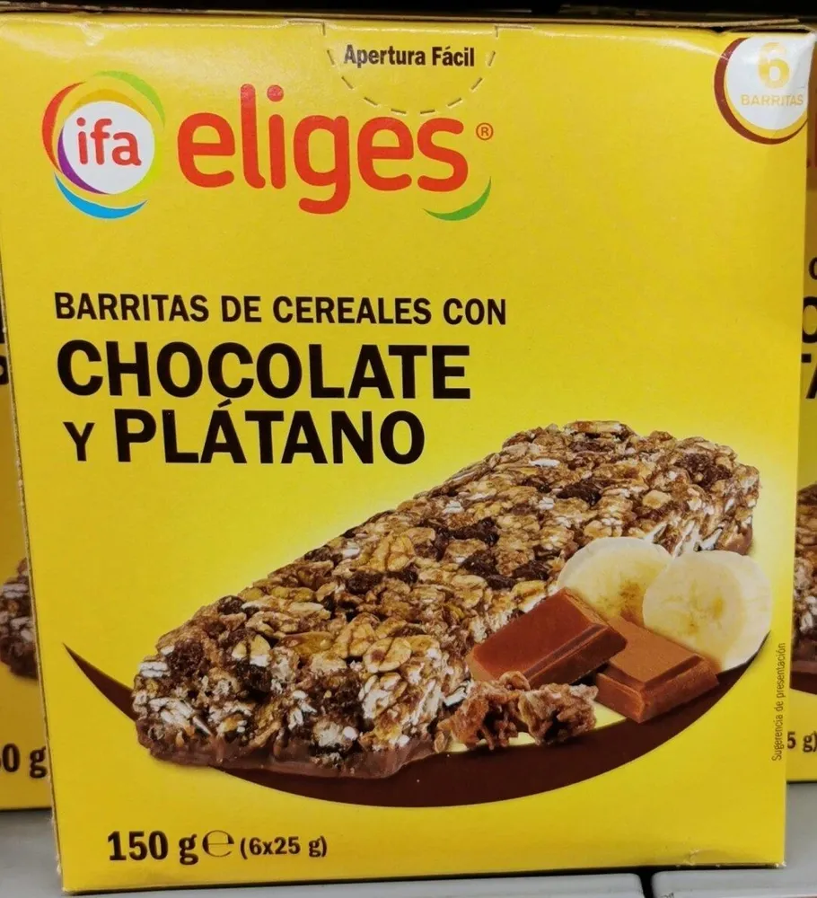 Barrita cereal Chocolate y Platano