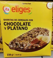 Barrita cereal Chocolate y Platano
