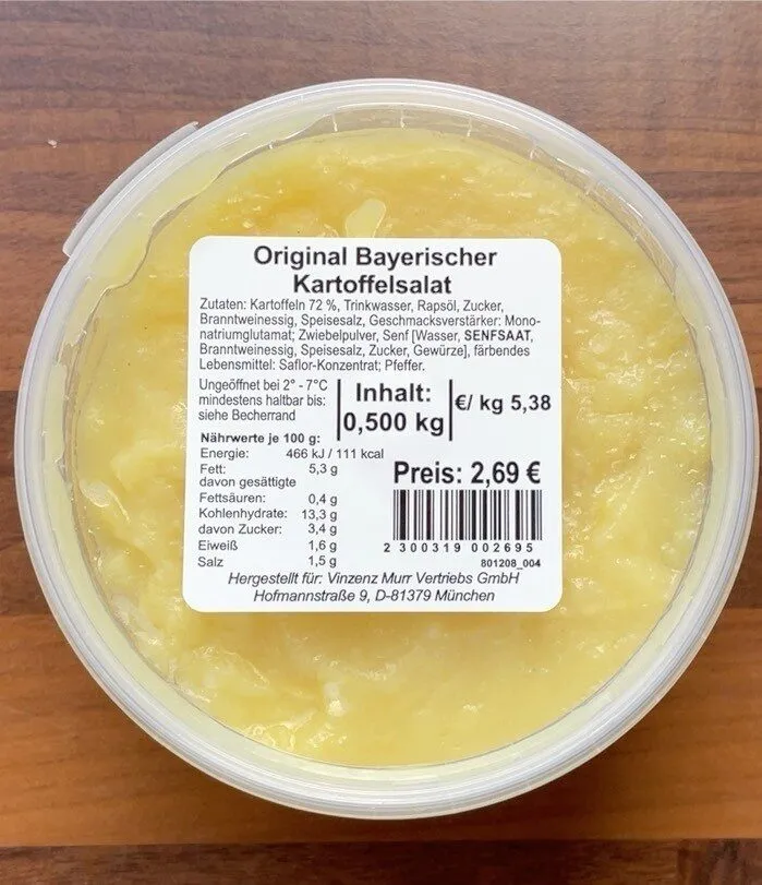 Original Bayerischer Kartoffelsalat