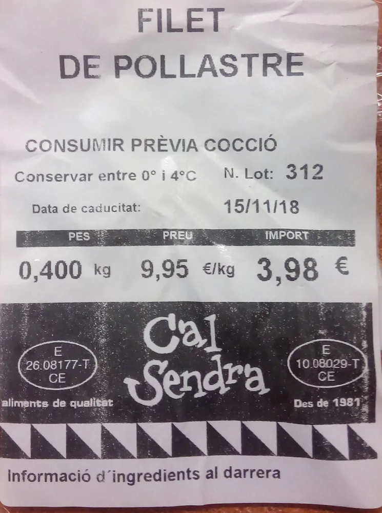 Filet de pollastre