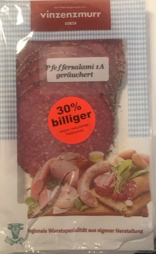 Pfeffersalami 1A geräuchert