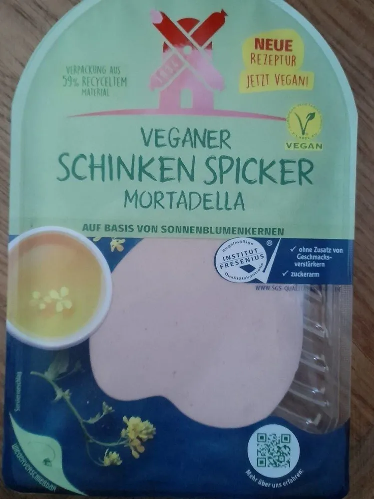 Veganer Schinken Spicker Mortadella