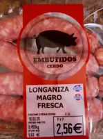 Longaniza de cerdo magro fresca