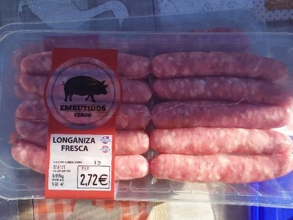 Longaniza fresca de cerdo