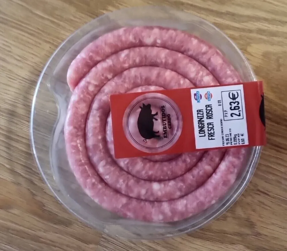 Longaniza fresca roja