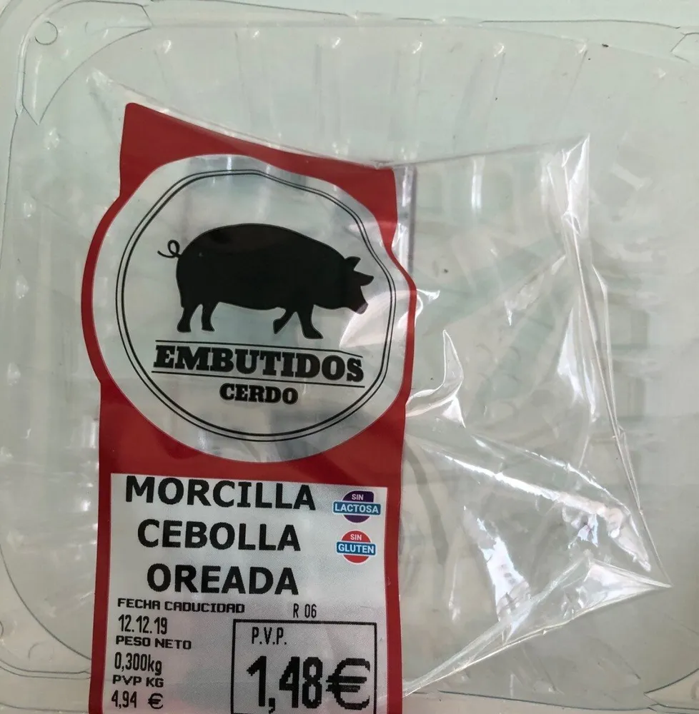 Morcilla de cebolla oreada