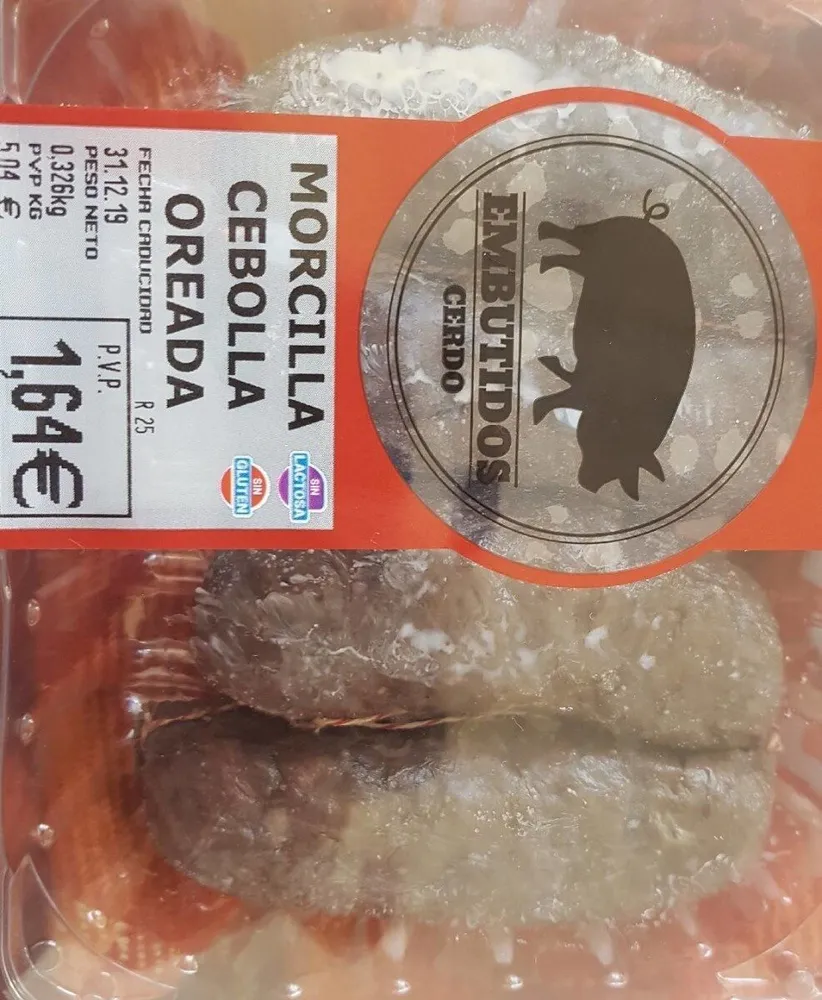 Morcilla cebolla oreada