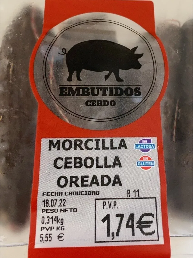 Morcilla oreada