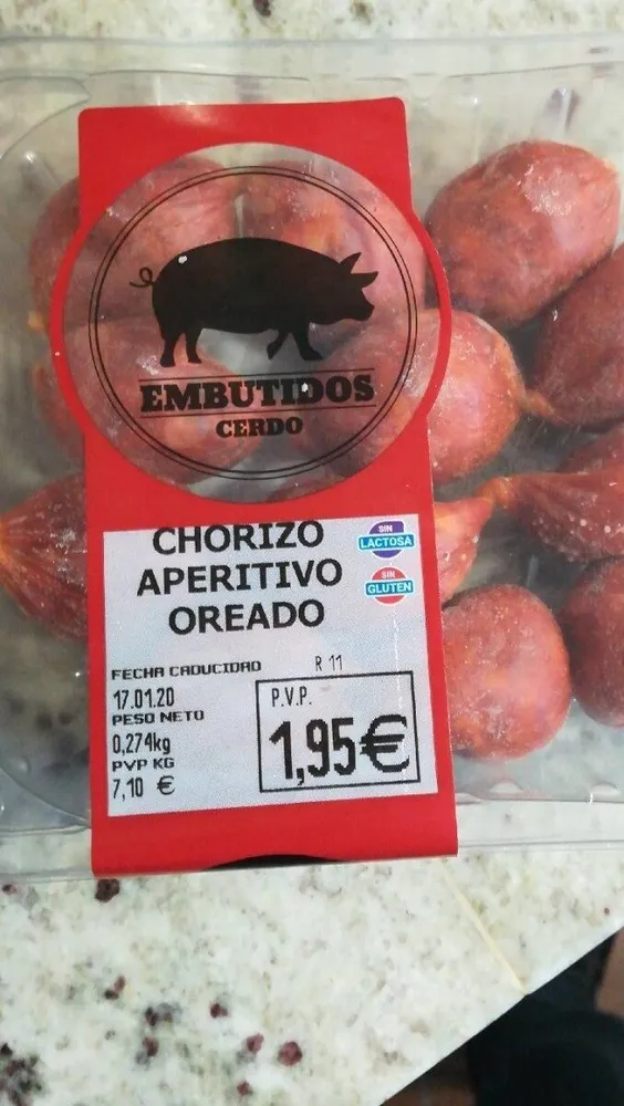 Chorizo aperituvo oreado