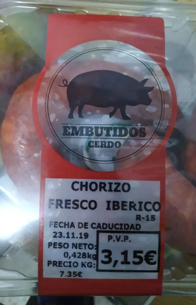 Chorizo fresco ibérico