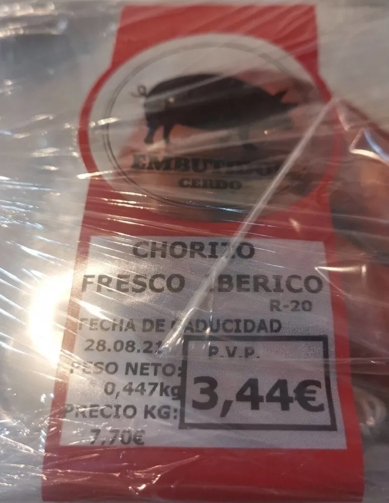 Chorizo fresco iberico