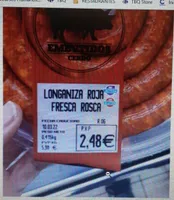 Test Longaniza roja fresca roja