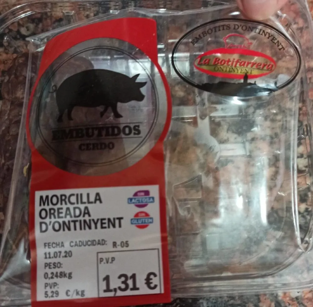 Mocilla oreada d'Ontiyent