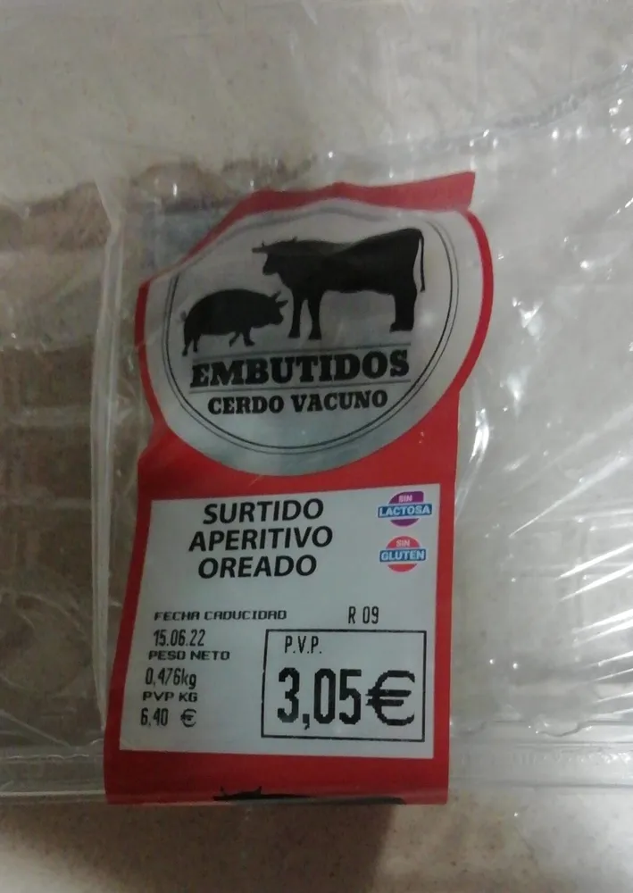 Surtido aperitivo oreado