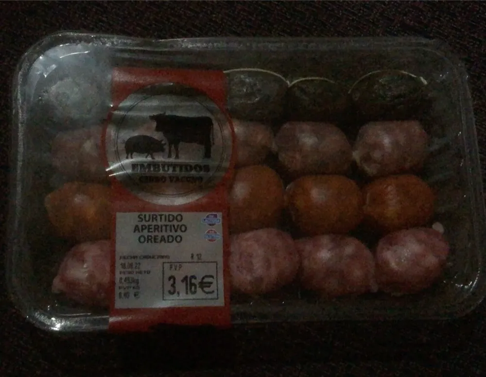 Surtido aperitivo oreado