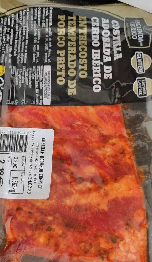 Costilla adobada de Ibérico