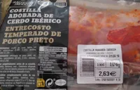 Costilla adobada de cerdo ibérico