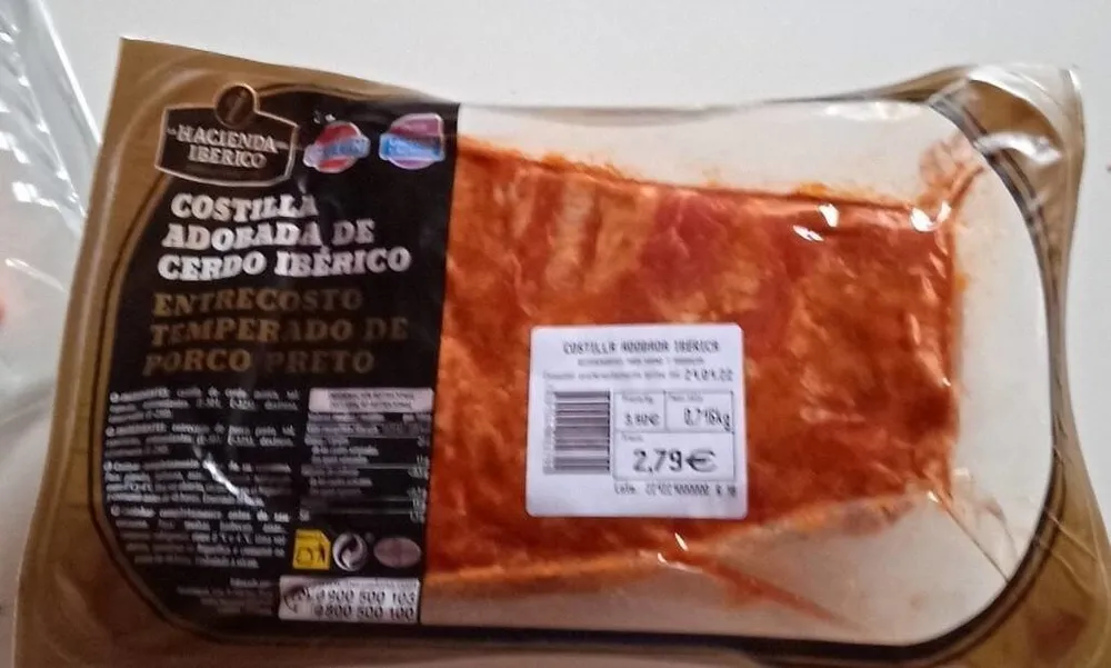 Costillas Adobadas de cerdo ibérico