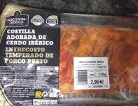 Costilla adobada de cerdo ibérico
