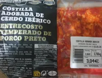 Costilla adobada de cerdo ibérico