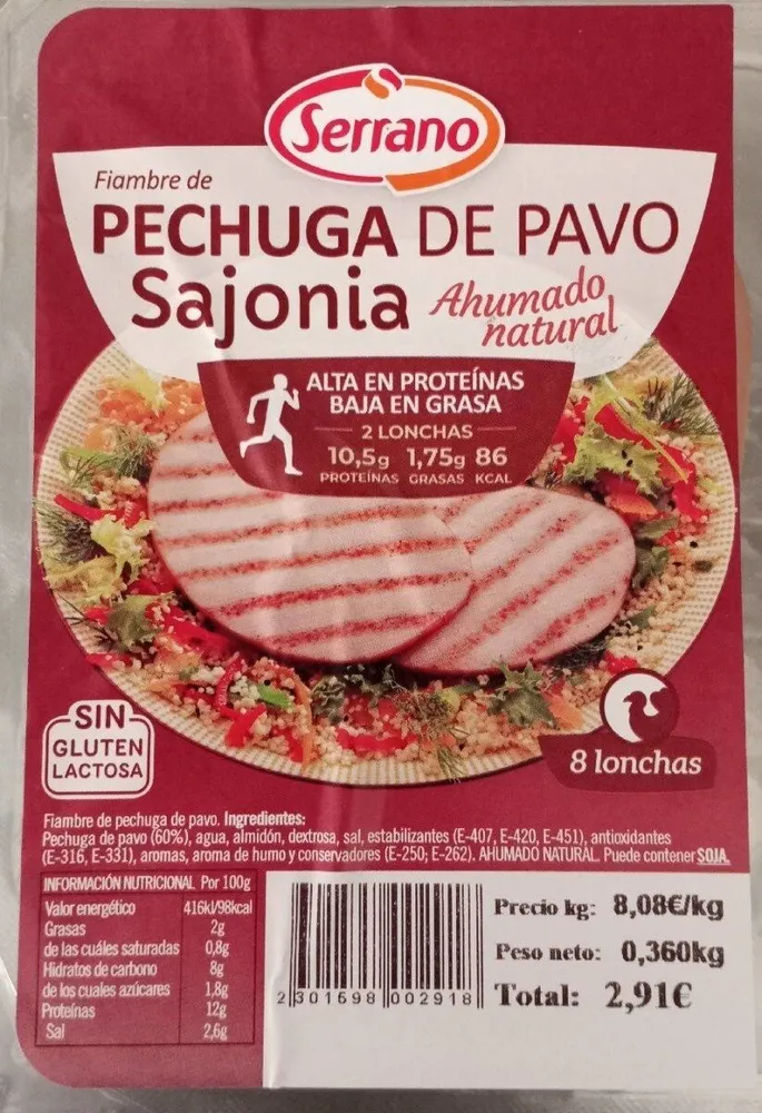 Pechuga de pavo Sajonia