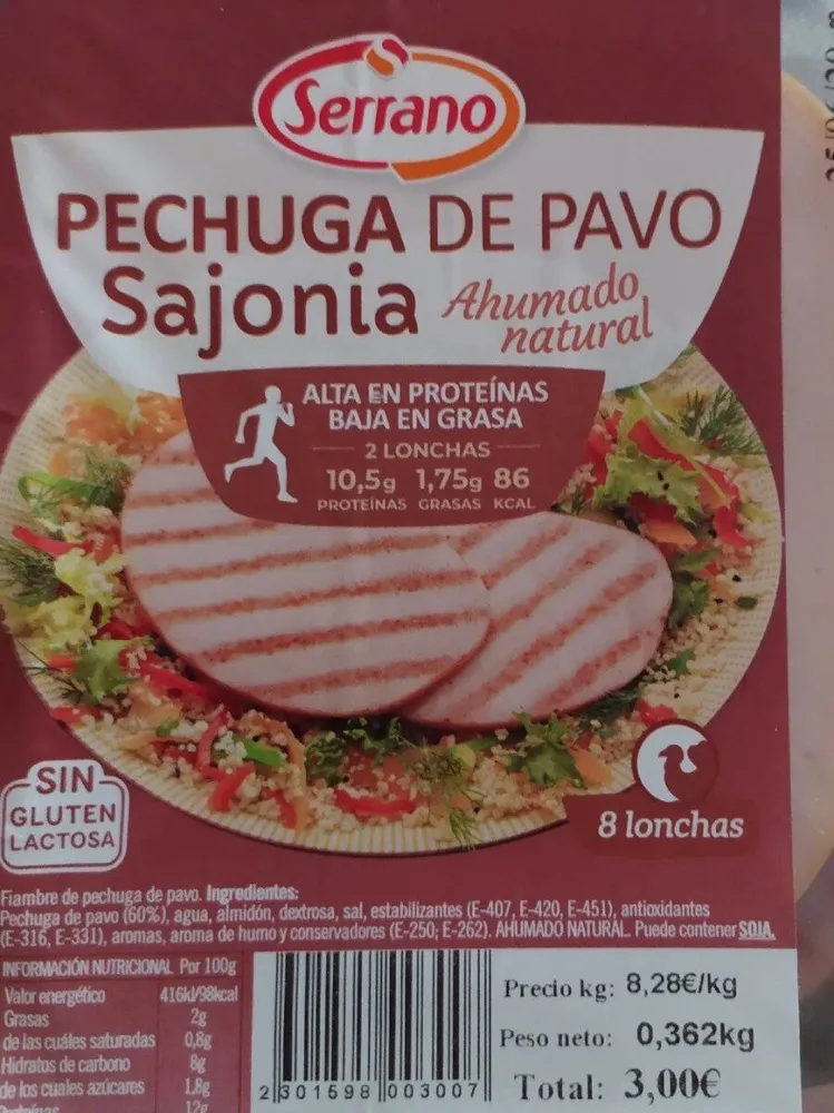 Pechuga de pavo sajonia