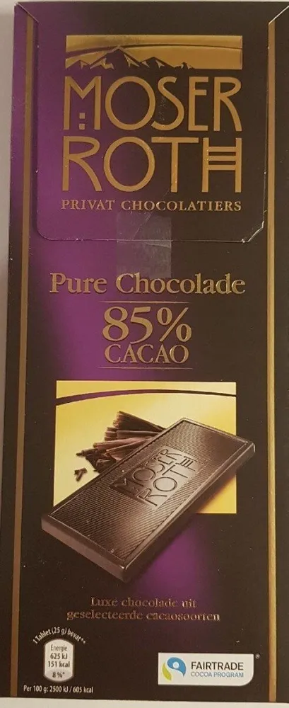 Pure chocolade 85%
