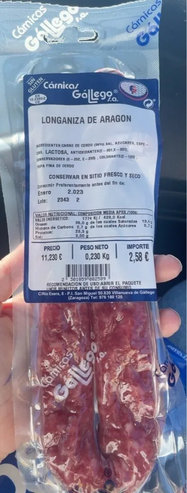 Longaniza de aragon