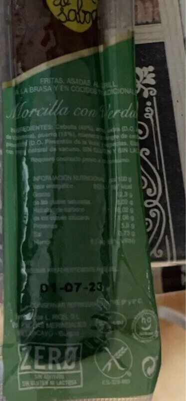 Morcilla de verduras