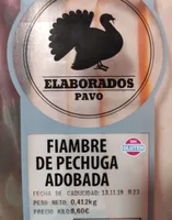 Fiambre de pechuga de pavo adobada