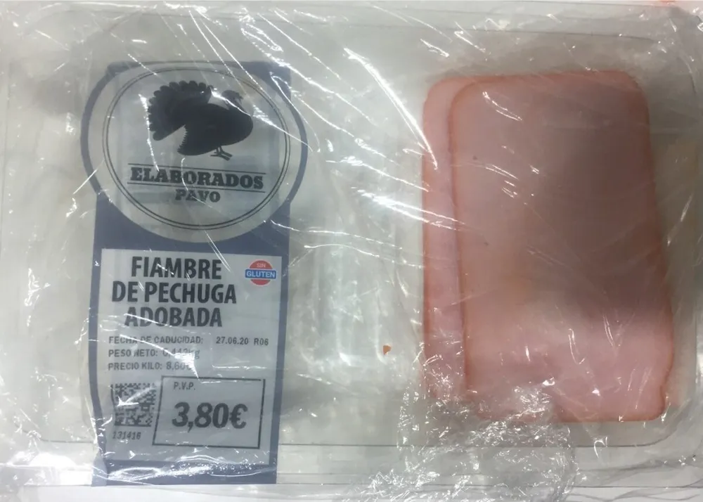 Fiambre de pechuga adobada