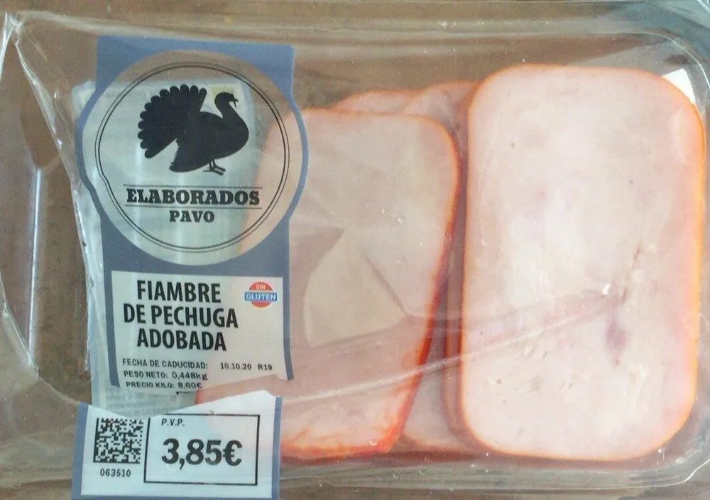 Fiambre pechuga adobado