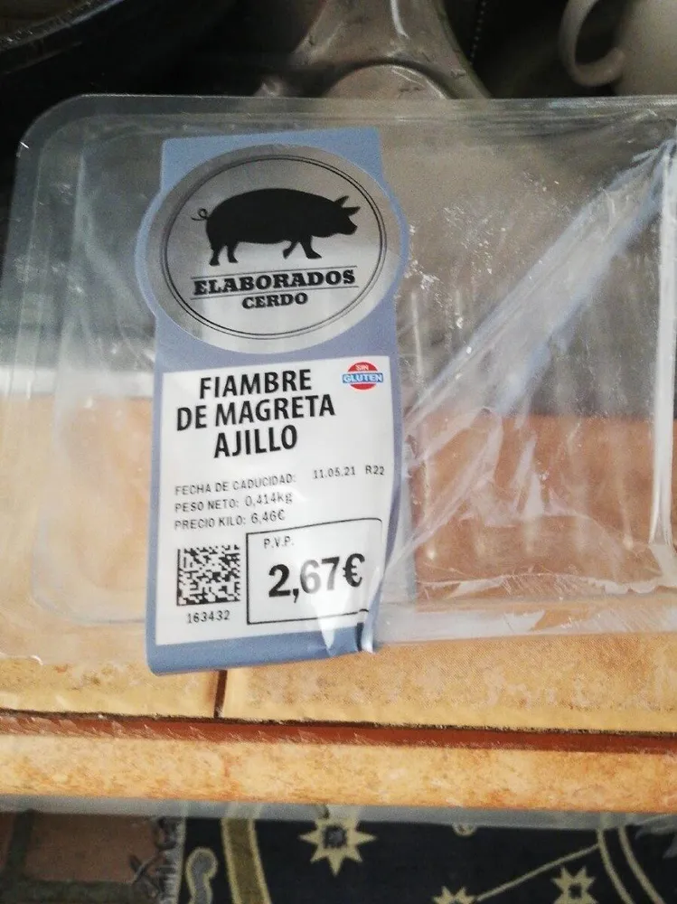 Fiambre de magreta ajillo