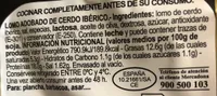 Lomo adobado de cerdo ibérico