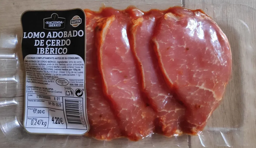 Lomo adobado de cerdo ibérico