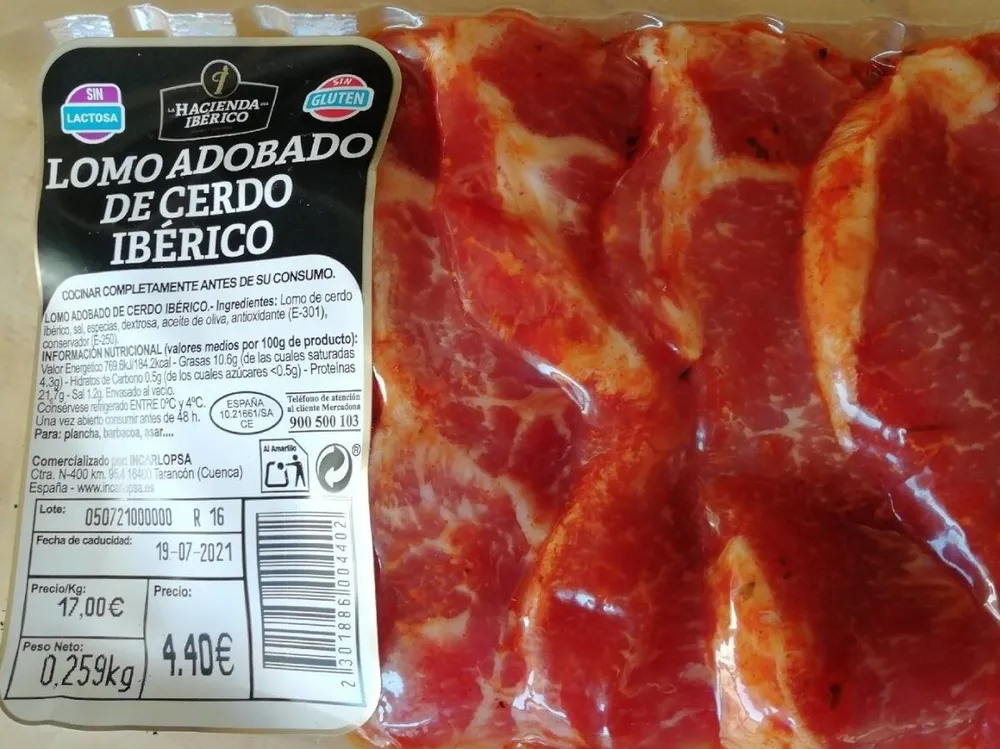 Lomo adobado de cerdo ibérico