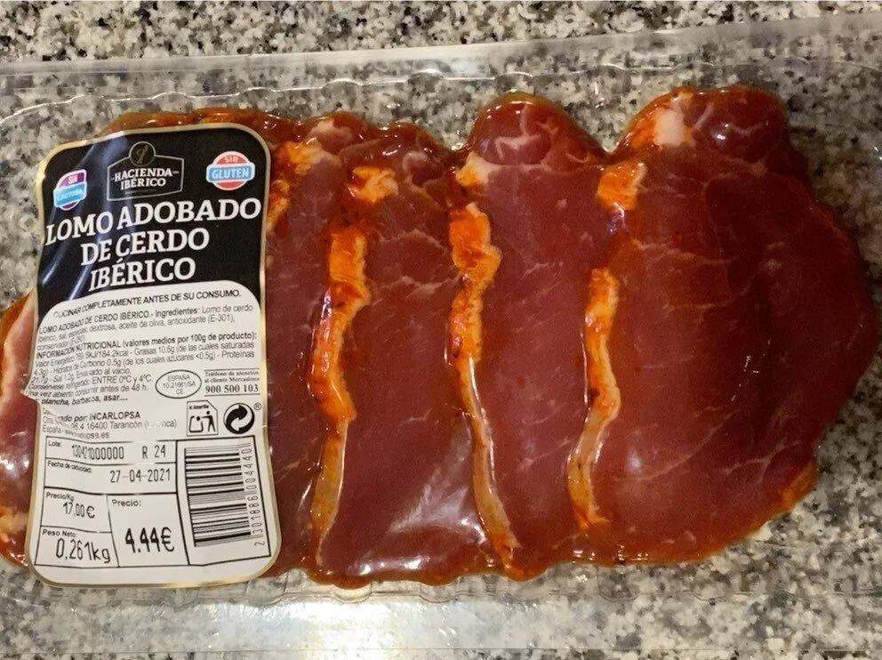 Lomo adobado de cerdo ibérico