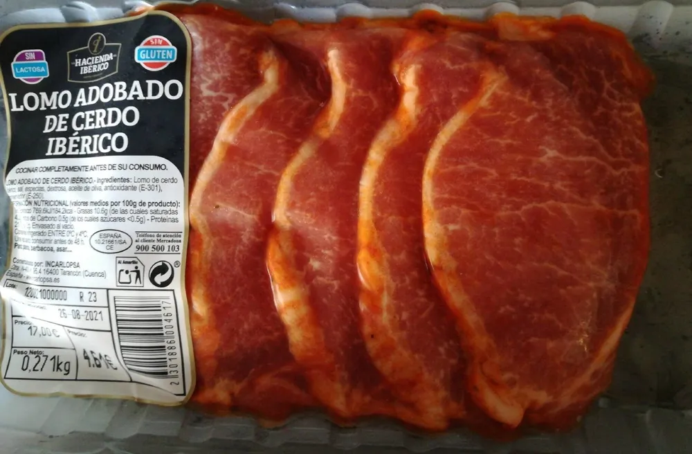 Lomo adobado de cerdo ibérico