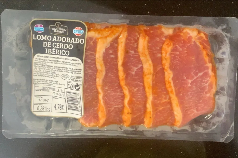 Lomo adobado de cerdo iberico