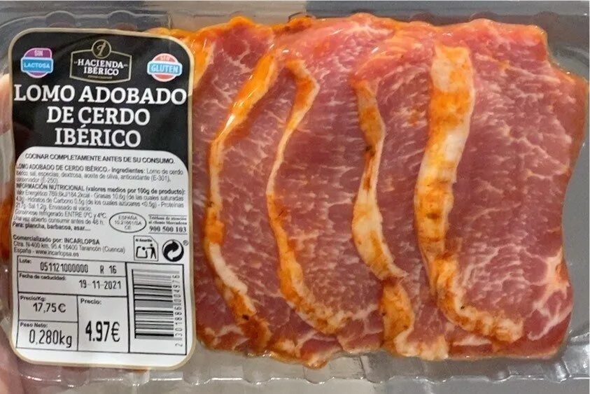 Lomo adobado de cerdo ibérico
