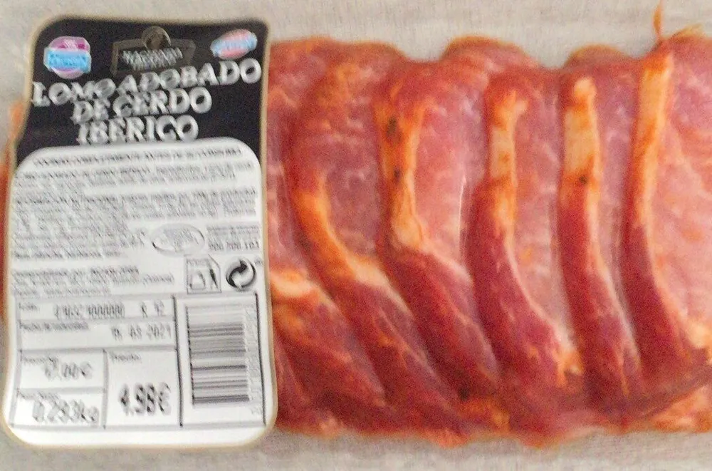 Lomo adobado de cerdo iberico