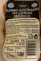 Lomo adobado de cerdo ibérico