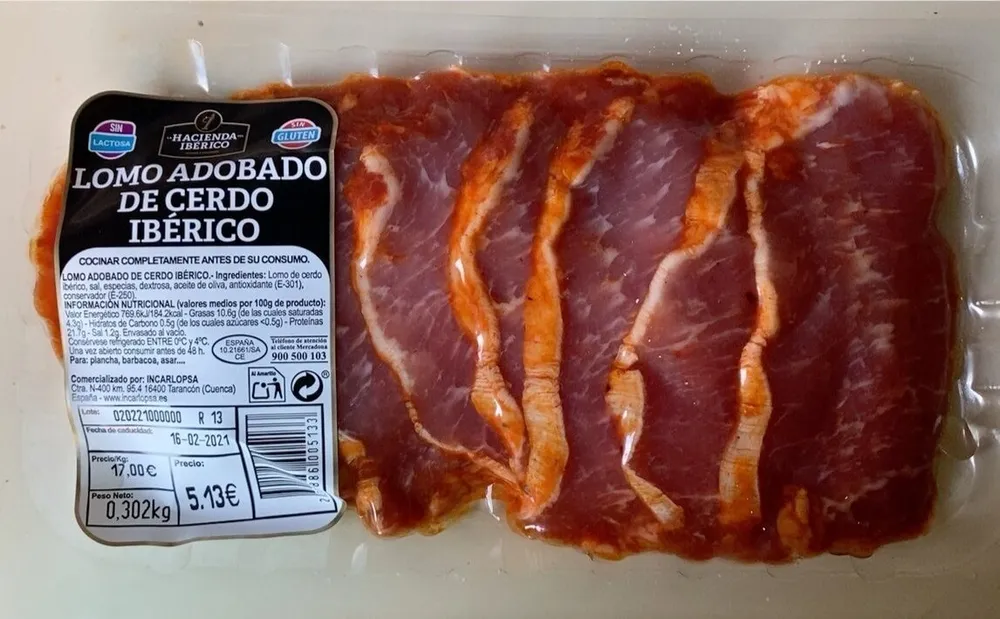 Lomo adobado de cerdo iberico