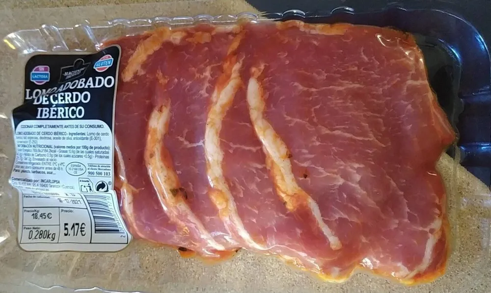 Lomo adobado de cerdo ibérico