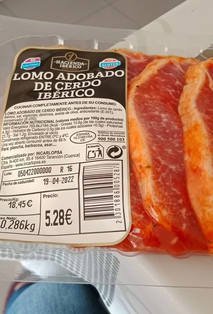 Lomo de cerdo ibérico adobado