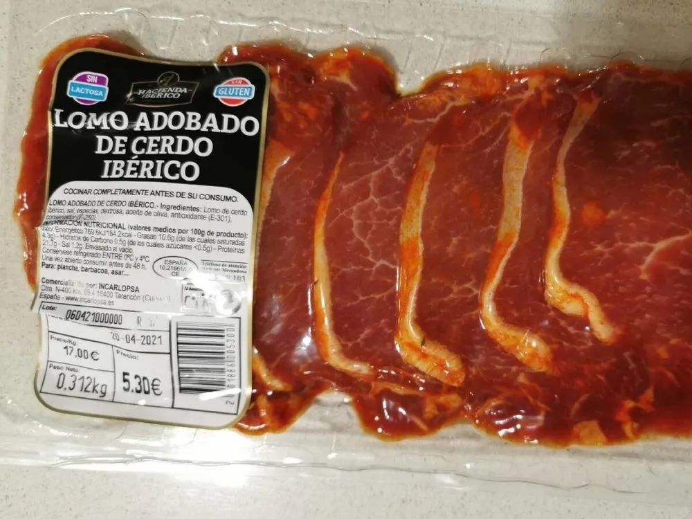 Lomo adobado de cerdo ibérico