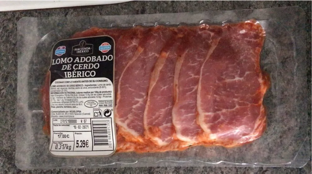 Lomo adobado de cerdo iberico