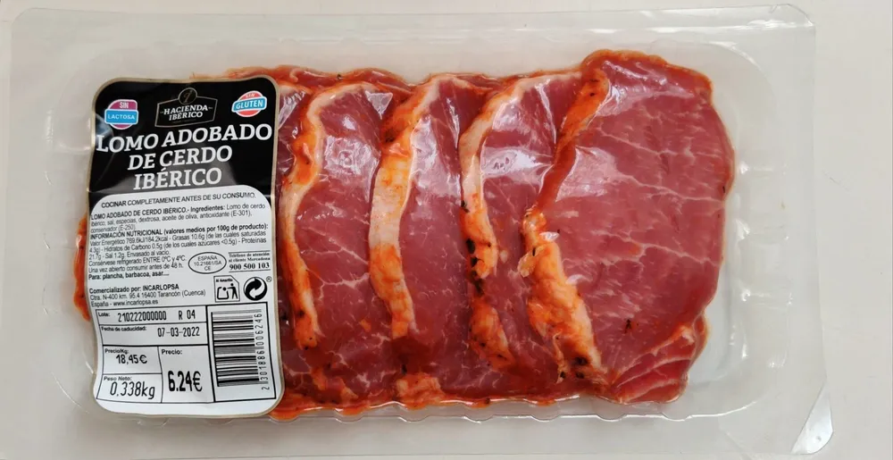 Lomo adobado de cerdo ibérico