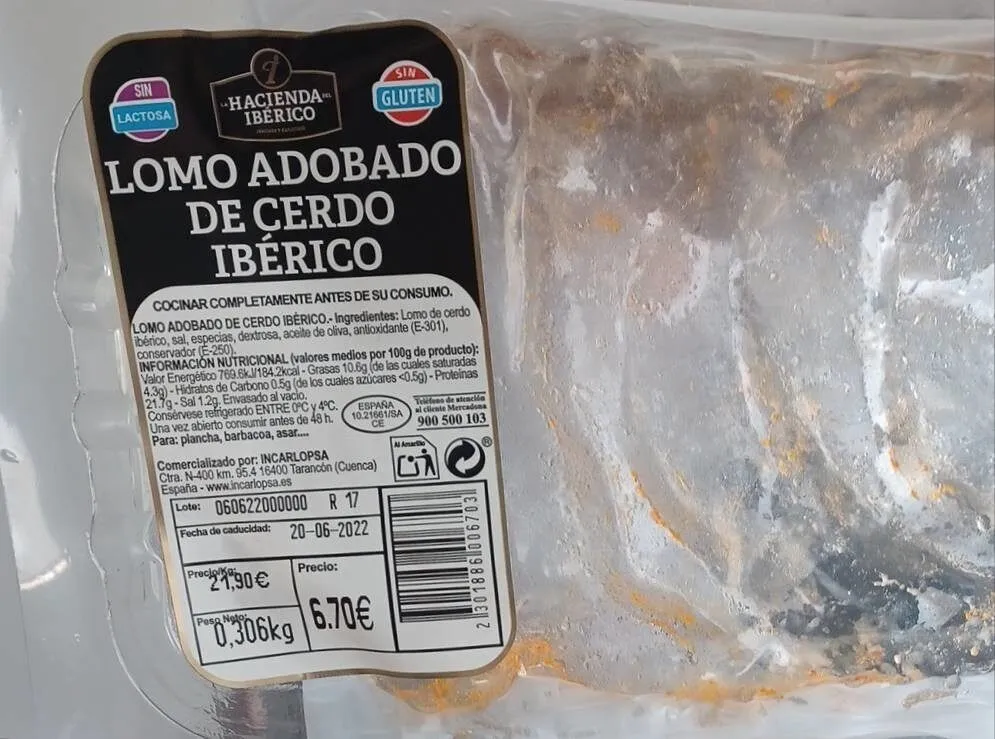 Lomo adobado de cerdo ibérico